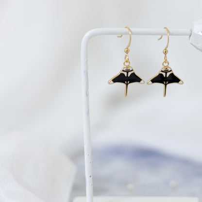 Manta Ray Enamel Earrings/ Bracelet/ Necklace