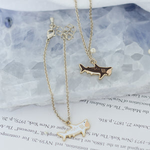 Basking Shark Enamel Earrings/ Bracelet/ Necklace
