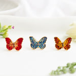 Butterfly Enamel Stud Earrings | Miss Modi