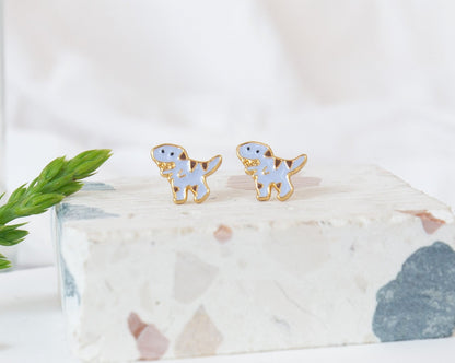 Dino II- T-Rex Enamel Earrings/ Bracelet/ Necklace