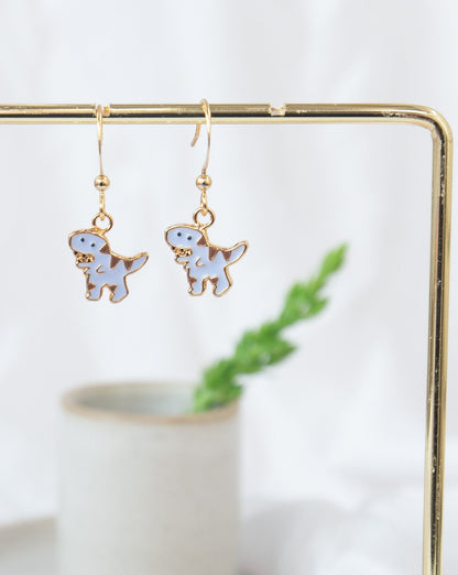 Dino II- T-Rex Enamel Earrings/ Bracelet/ Necklace