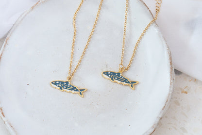 Whale Shark Handcrafted Enamel Earrings | Miss Modi