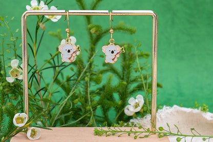 Baby Koala Enamel Earrings/ Bracelet/ Necklace