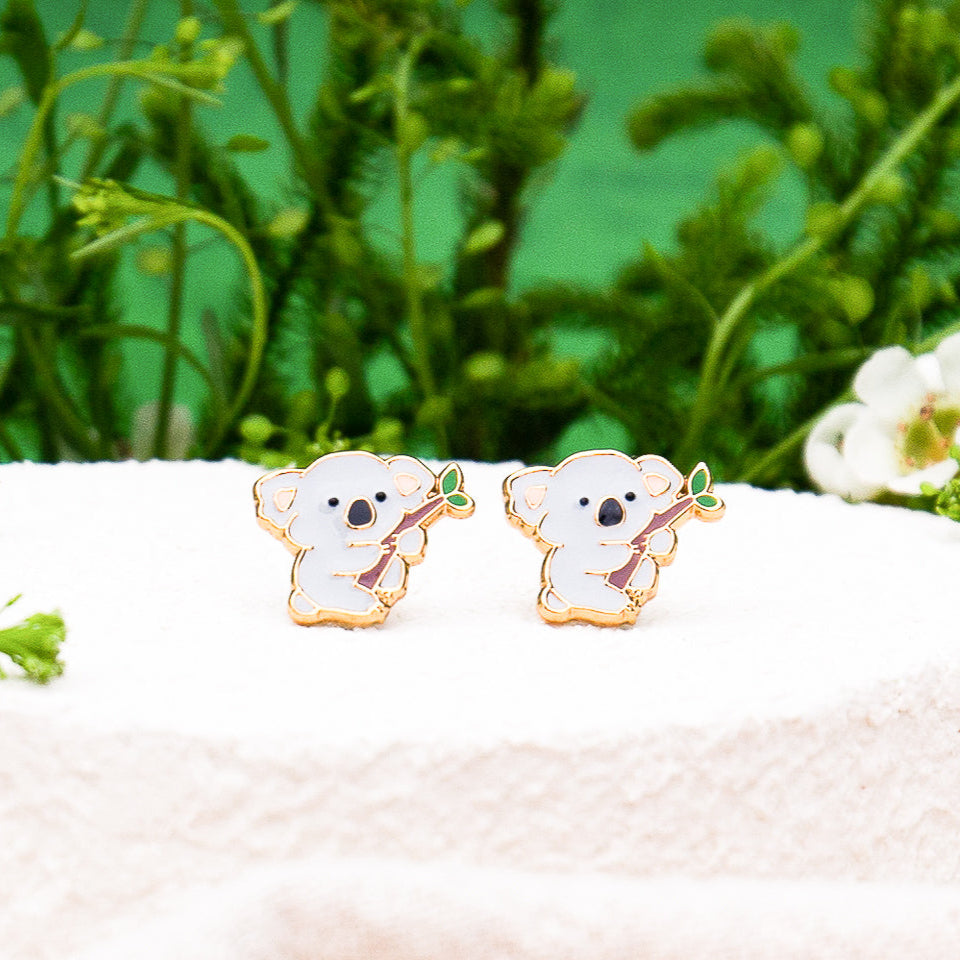 Baby Koala Enamel Earrings/ Bracelet/ Necklace