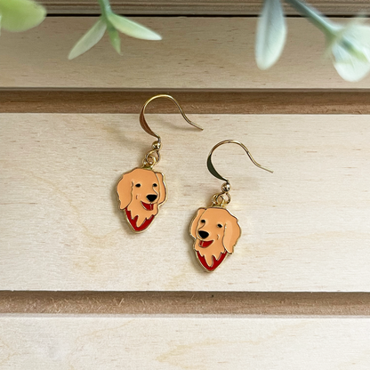 NEW! Golden Retriever Enamel Earrings/ Bracelet/ Necklace