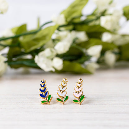 Bluebonnet Enamel Earrings/ Bracelet/ Necklace