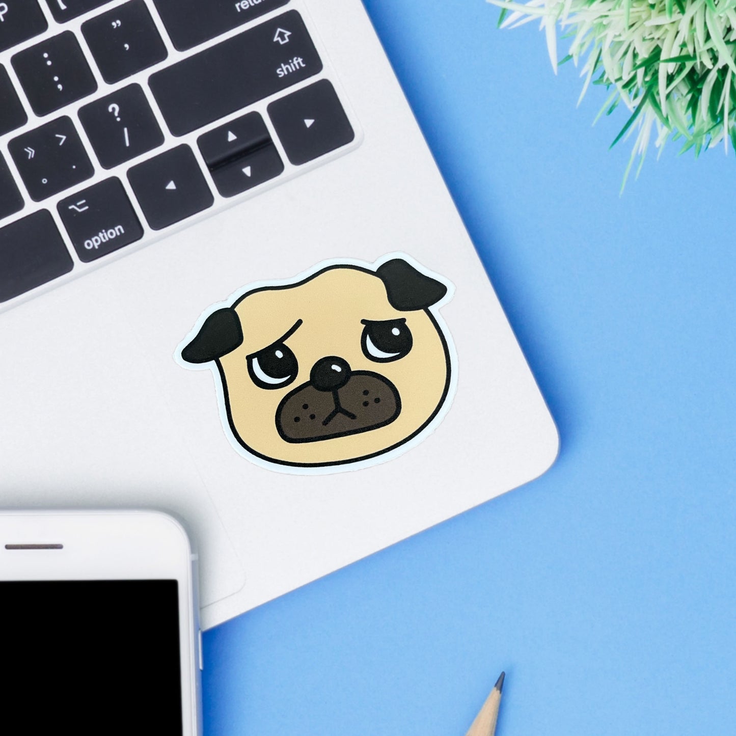 Pug Vinyl Sticker