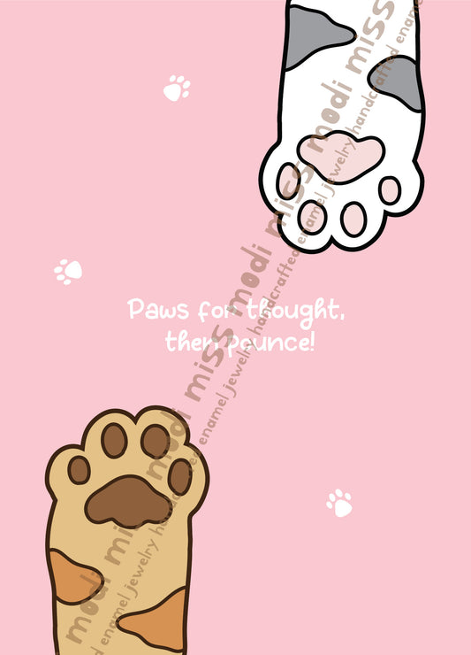 Paws For Thought Greeting Card