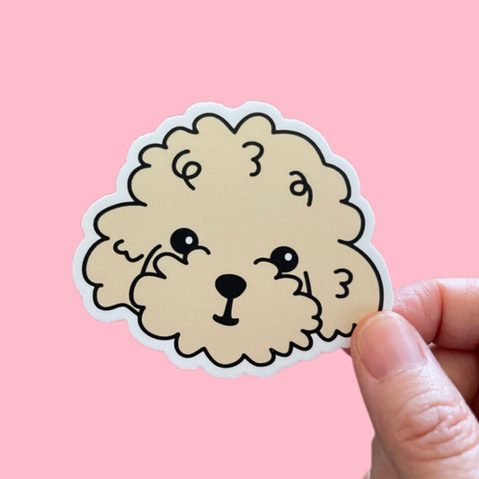 Doodle my poodle Die Cut Vinyl Sticker