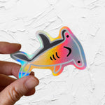 Hammerhead Shark Holographic Stickers