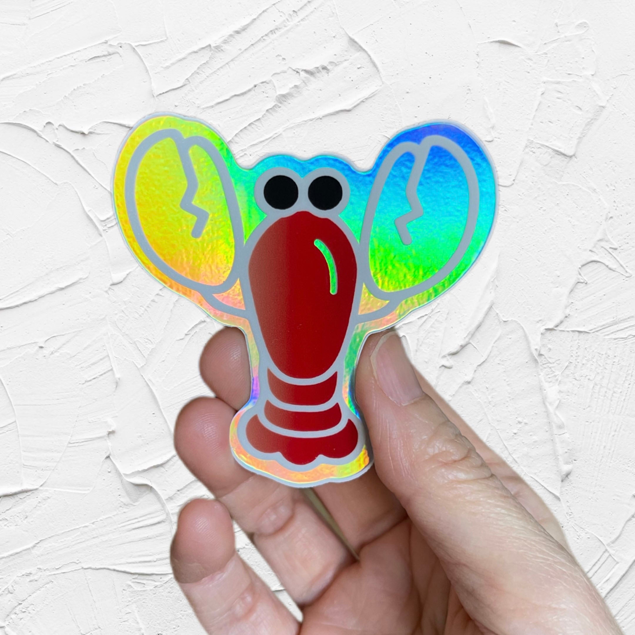 Lobster Holographic Stickers