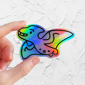 Pterodactyl Holographic Sticker