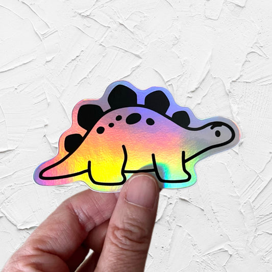 Stegosaurus Holographic Stickers