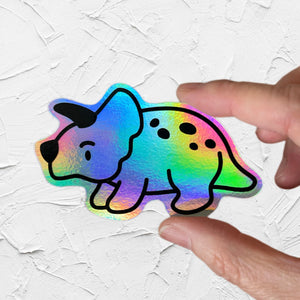 Triceratops Holographic Stickers