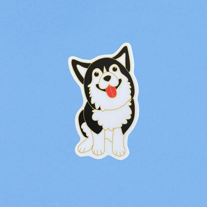 Husky Die Cut Vinyl Sticker