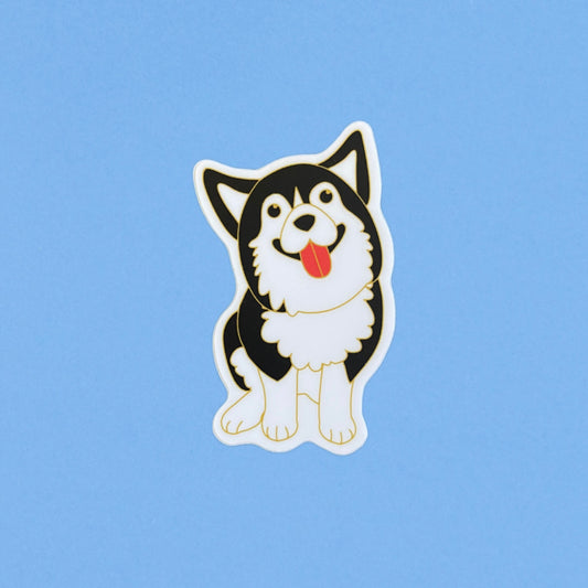 Husky Die Cut Vinyl Sticker