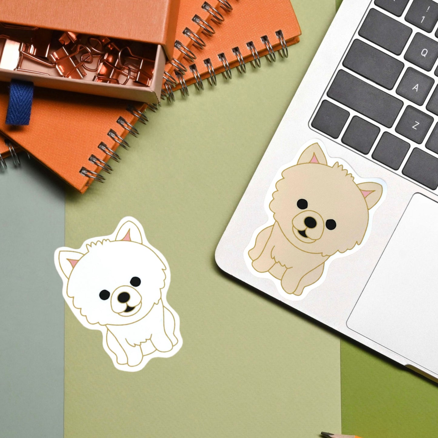 Pomeranian Die Cut Vinyl Sticker