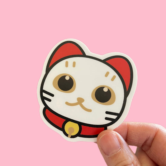 Manekineko [Fortune Cat] Vinyl Sticker