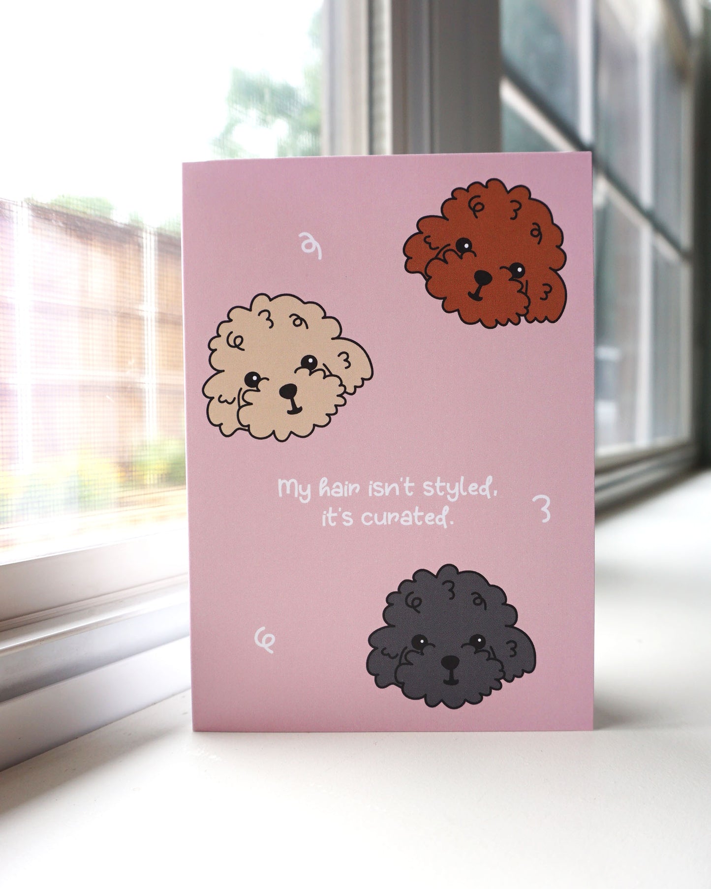 Poodle Hair Style Card