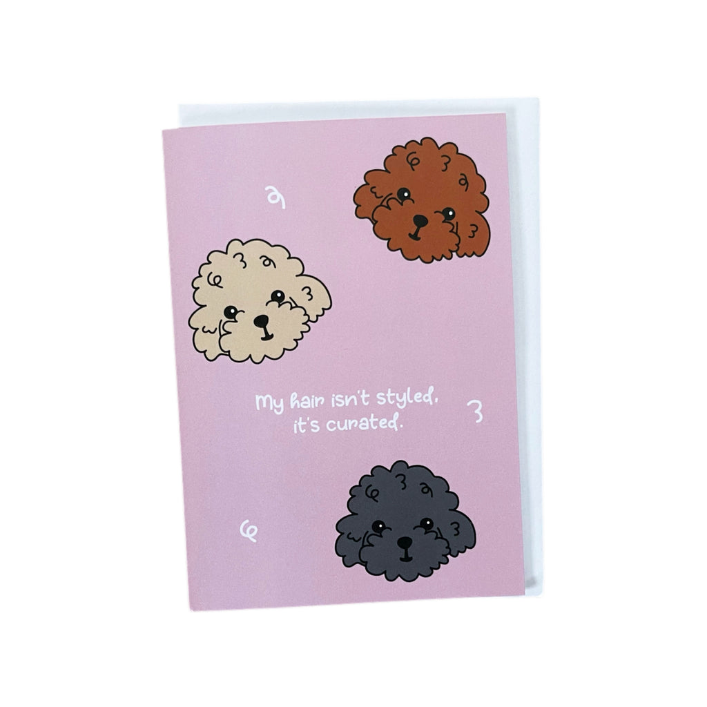 Poodle Hair Style Card