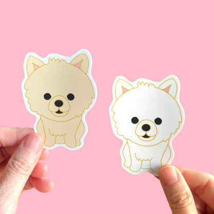 Pomeranian Die Cut Vinyl Sticker