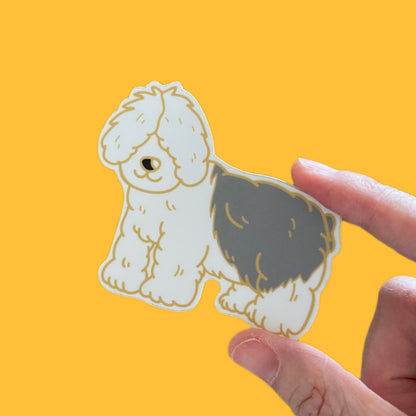 Old English Sheepdog Die Cut Vinyl Sticker