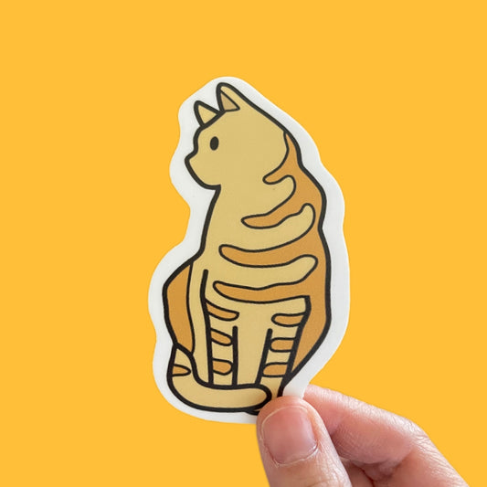 Tabby Cat Vinyl Sticker