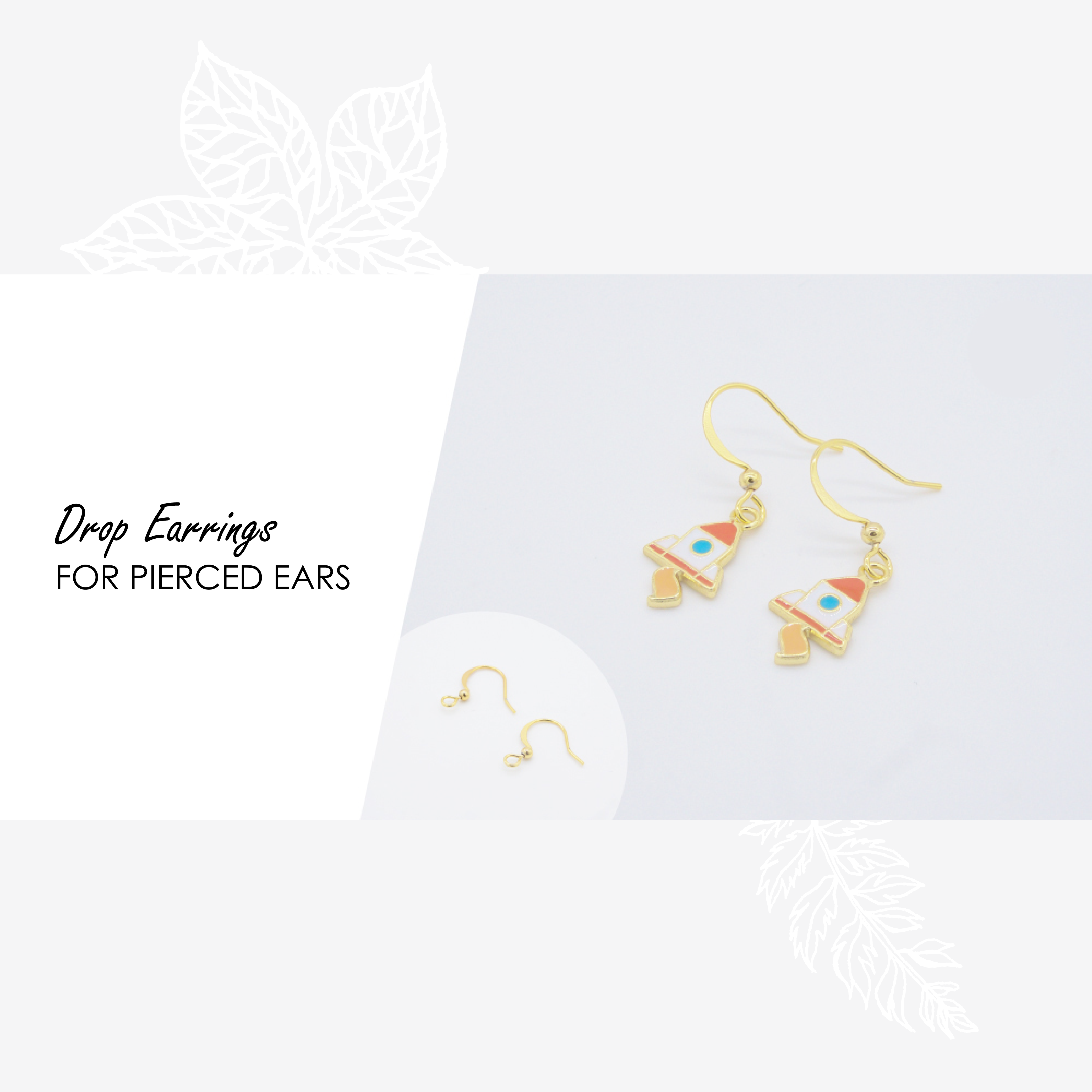 Orange Clownfish Enamel Earrings/ Bracelet/ Necklace