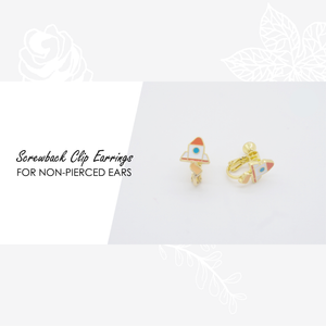 Daruma (Japanese Wishing Doll) Enamel Earrings/ Bracelet/ Necklace