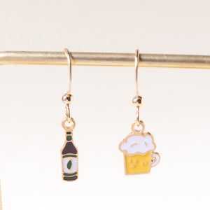 Taiwanese Beer Enamel Earrings/ Bracelet/ Necklace