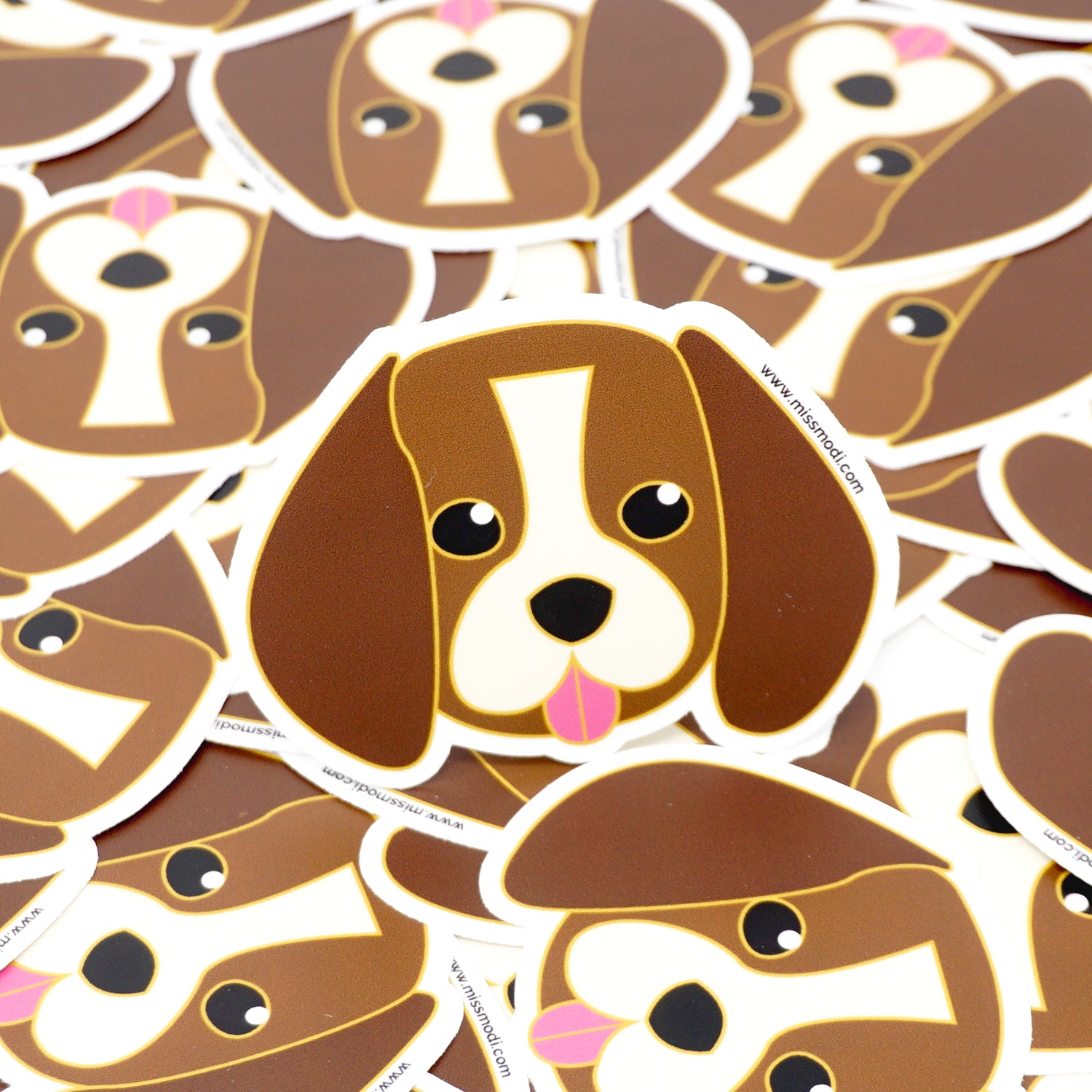 Bennie the Beagle Die Cut Vinyl Sticker