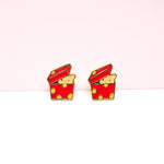 Teddy Bear Gift Box Enamel Earrings/ Bracelet/ Necklace