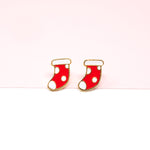 NEW! Red Stocking Enamel Earrings/ Bracelet/ Necklace