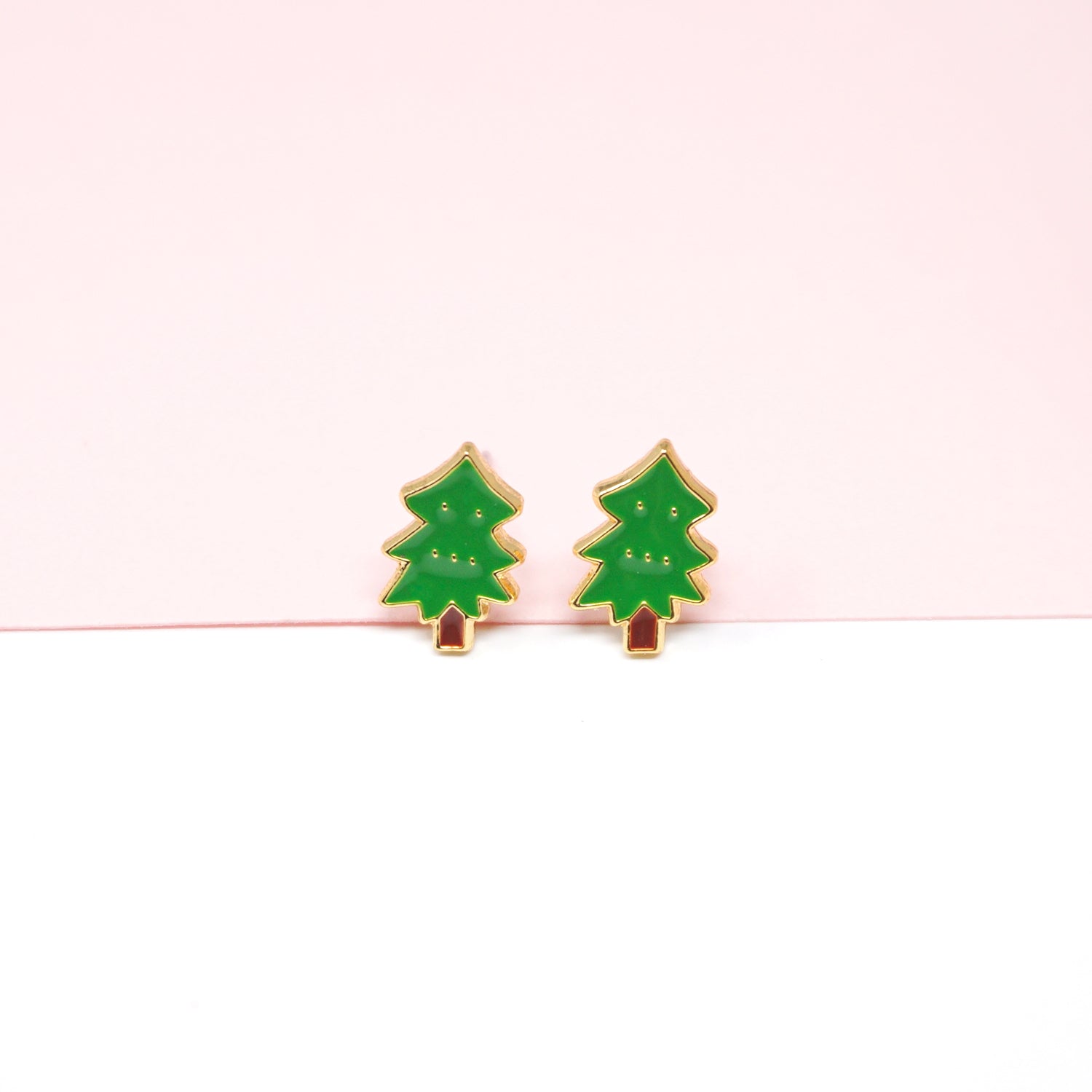 Li'l Tree [Green] Enamel Earrings/ Bracelet/ Necklace