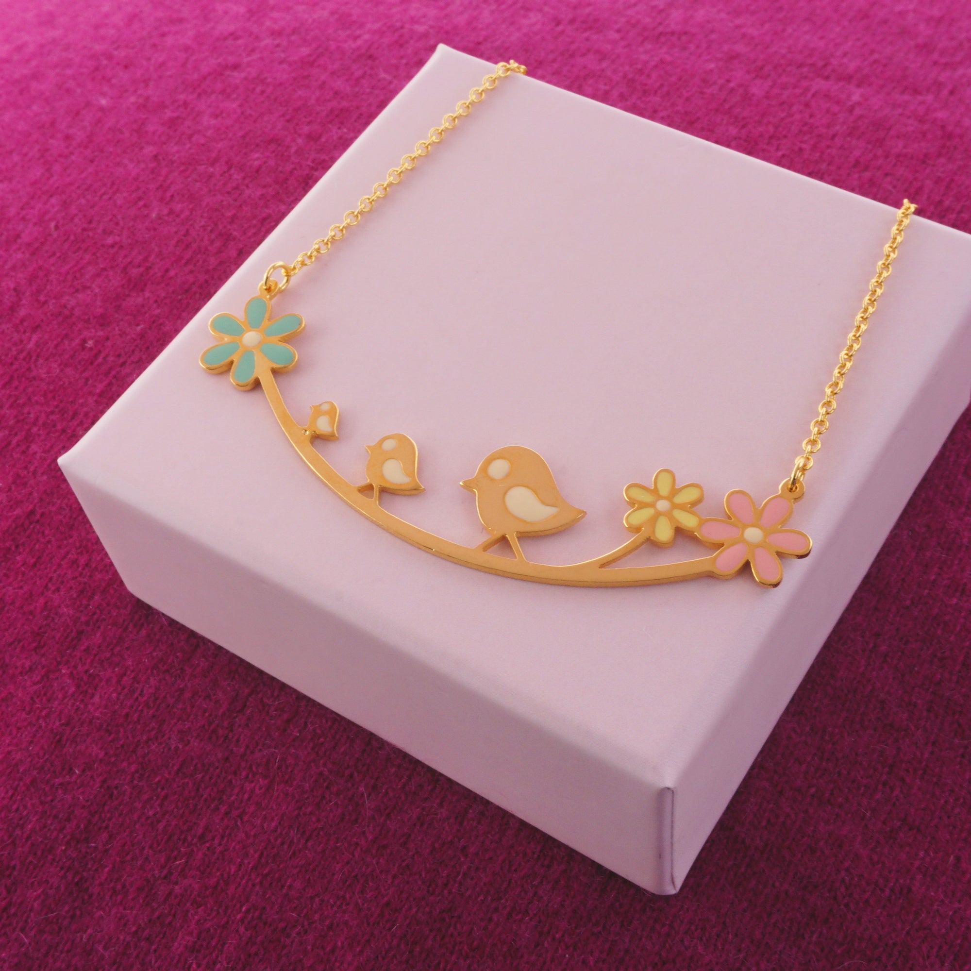 Spring Enamel Statement Necklace [Limited Edition]