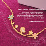 Spring Enamel Statement Necklace [Limited Edition]