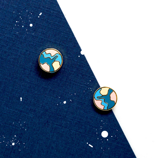 Handcrafted Color Globe Enamel Stud Earrings | Miss Modi