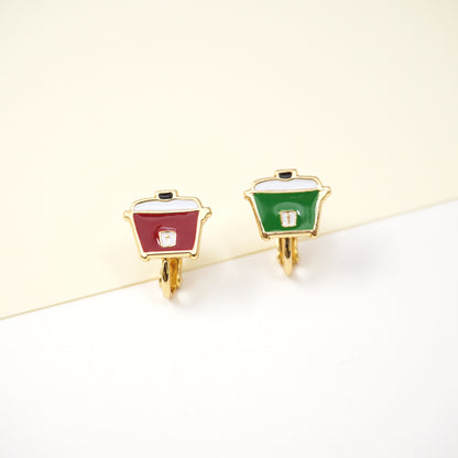 Rice Cooker Enamel Earrings/ Bracelet / Necklace