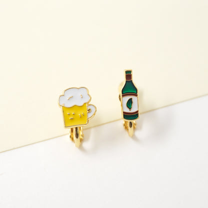 Taiwanese Beer Enamel Earrings/ Bracelet/ Necklace