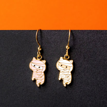 Mummy Cat Enamel Earrings/ Bracelet/ Necklace