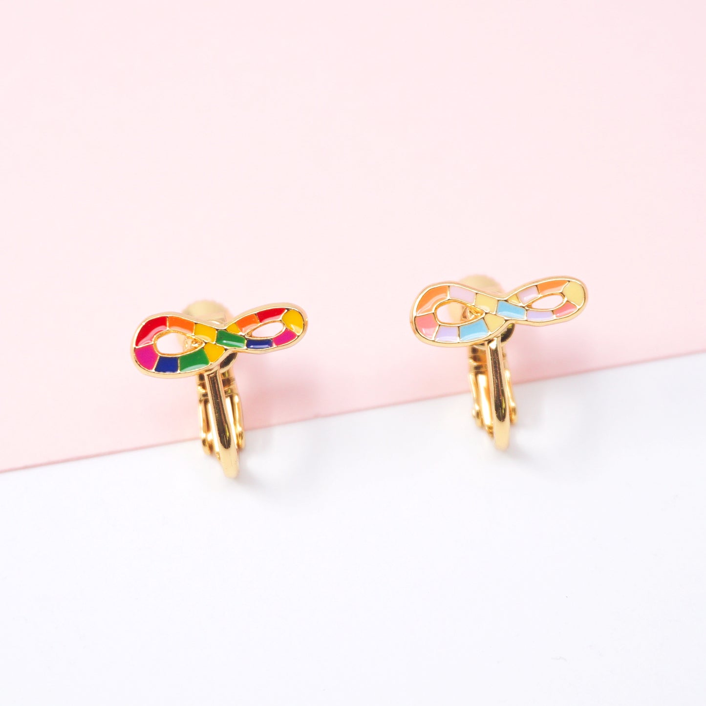 Infinite LOVE Enamel Stud Earrings