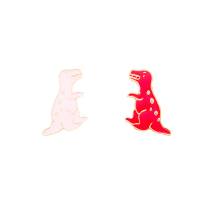 T-Rex Enamel Stud Earrings