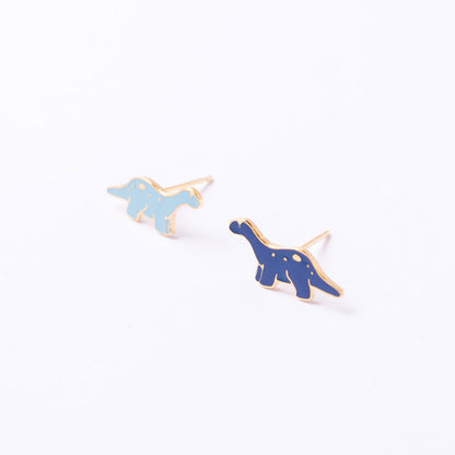 Brontosaurus Enamel Stud Earrings