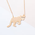 Miss Modi Handcrafted Florida Panther Enamel Necklace