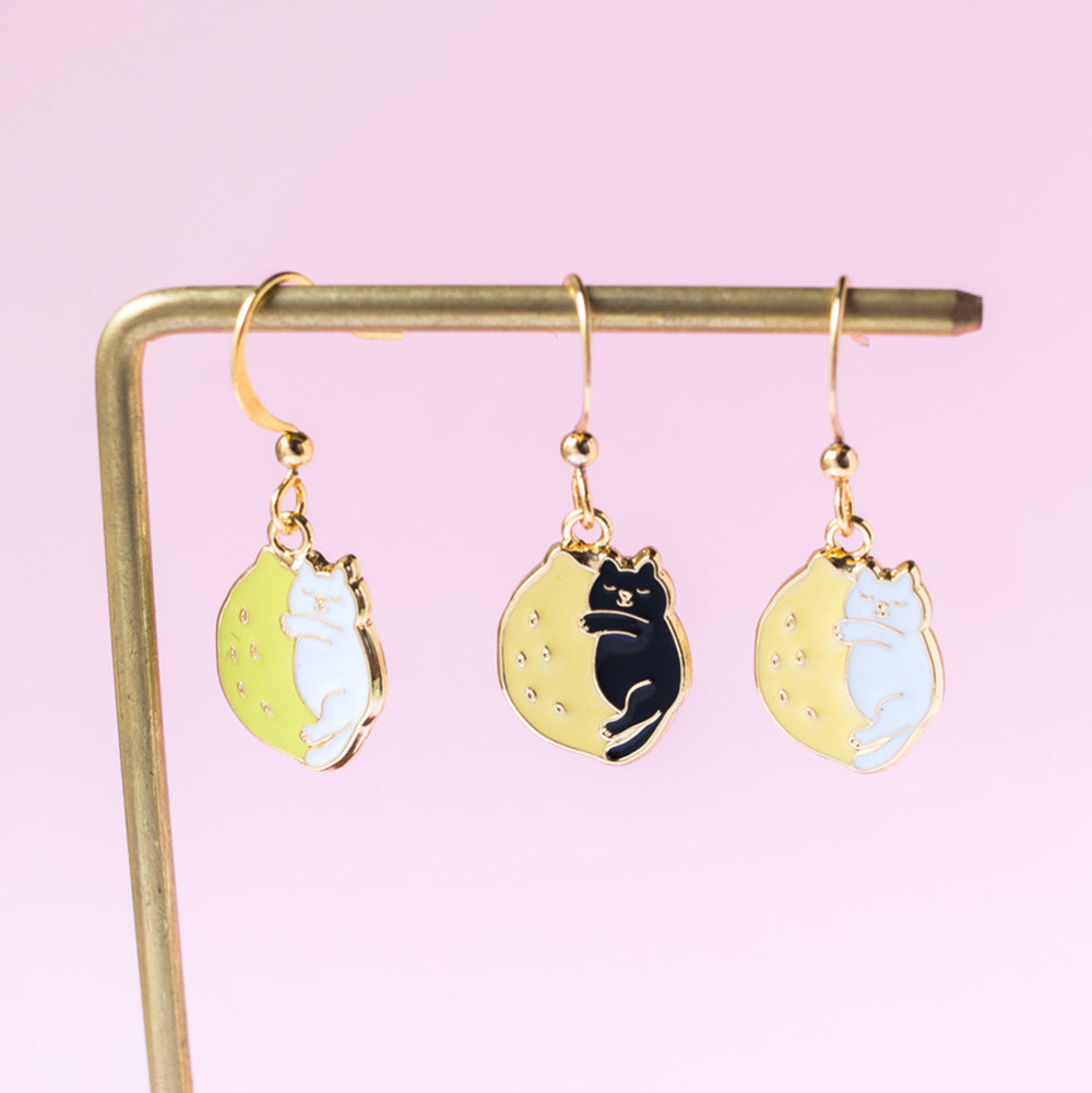 Lemon Cat Enamel Earrings/ Bracelet/ Necklace