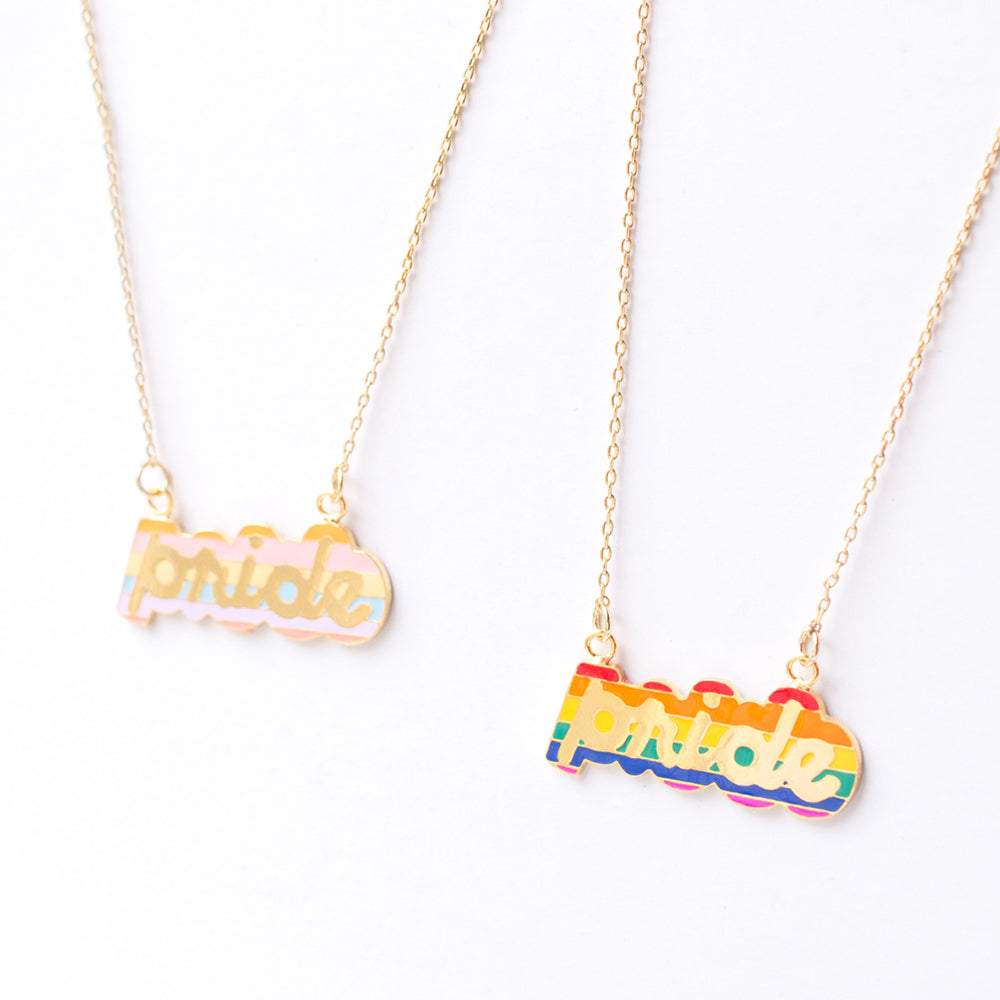 Handcrafted Pride Enamel Necklace | Miss Modi