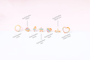 "LOVE is LOVE" 3 Pendants Enamel Bracelet