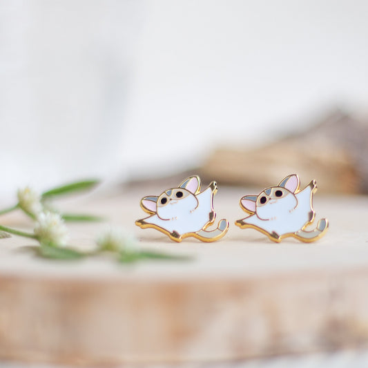 Flying Sugar Glider Enamel Earrings | Miss Modi