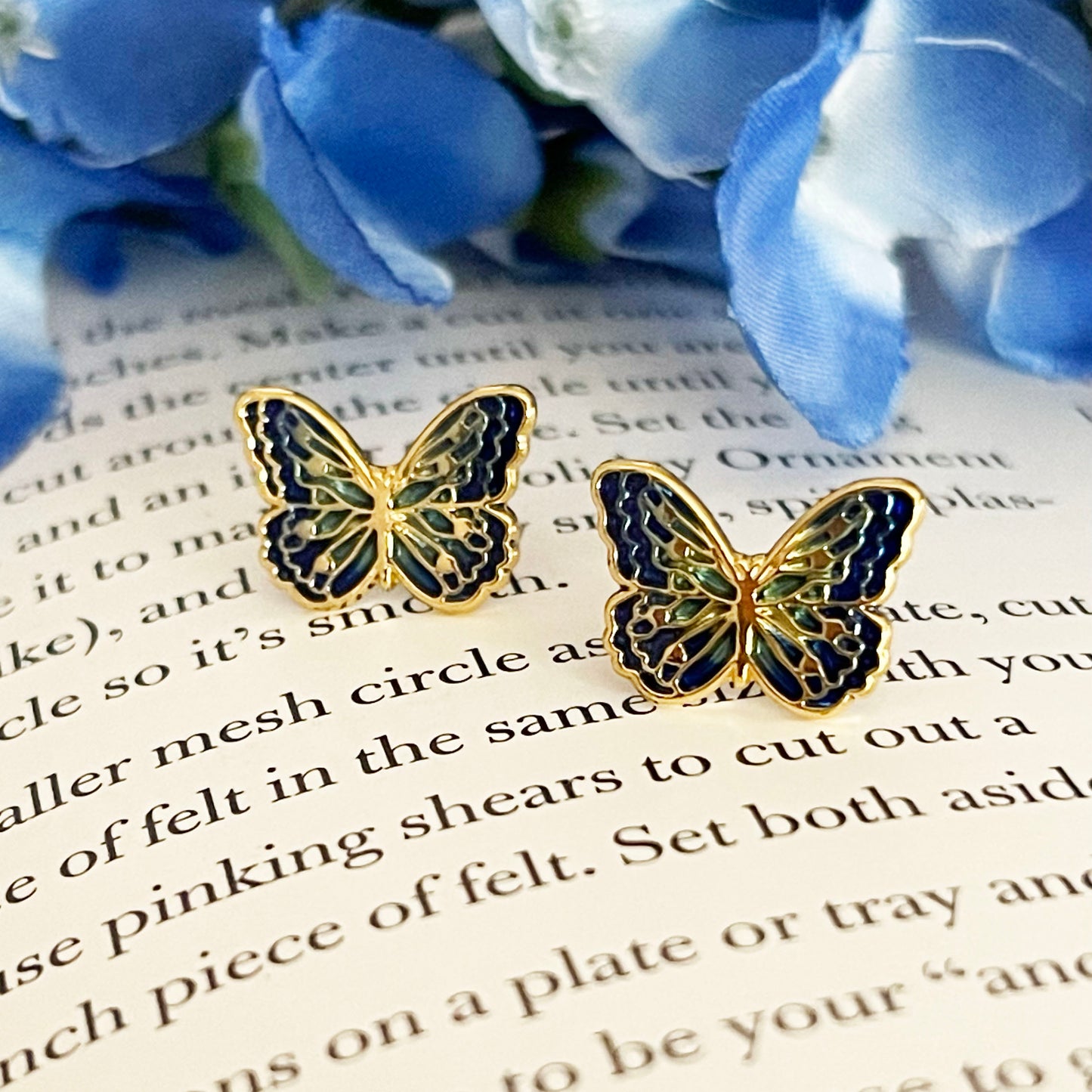 Butterfly Enamel Earrings/ Bracelet/ Necklace