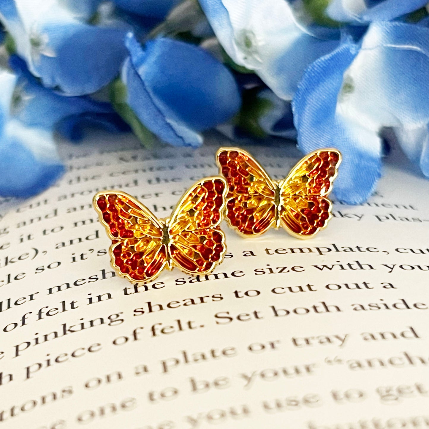 Butterfly Enamel Earrings/ Bracelet/ Necklace